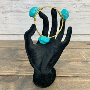 BOURBON AND BOWETIES Style Turquoise Bracelet